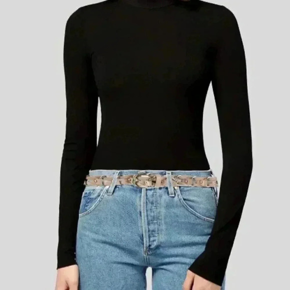 Isabel Marant Bali 100% Calf Leather Ivory Braided Women's Statement Belt Medium - Picture 2 of 11